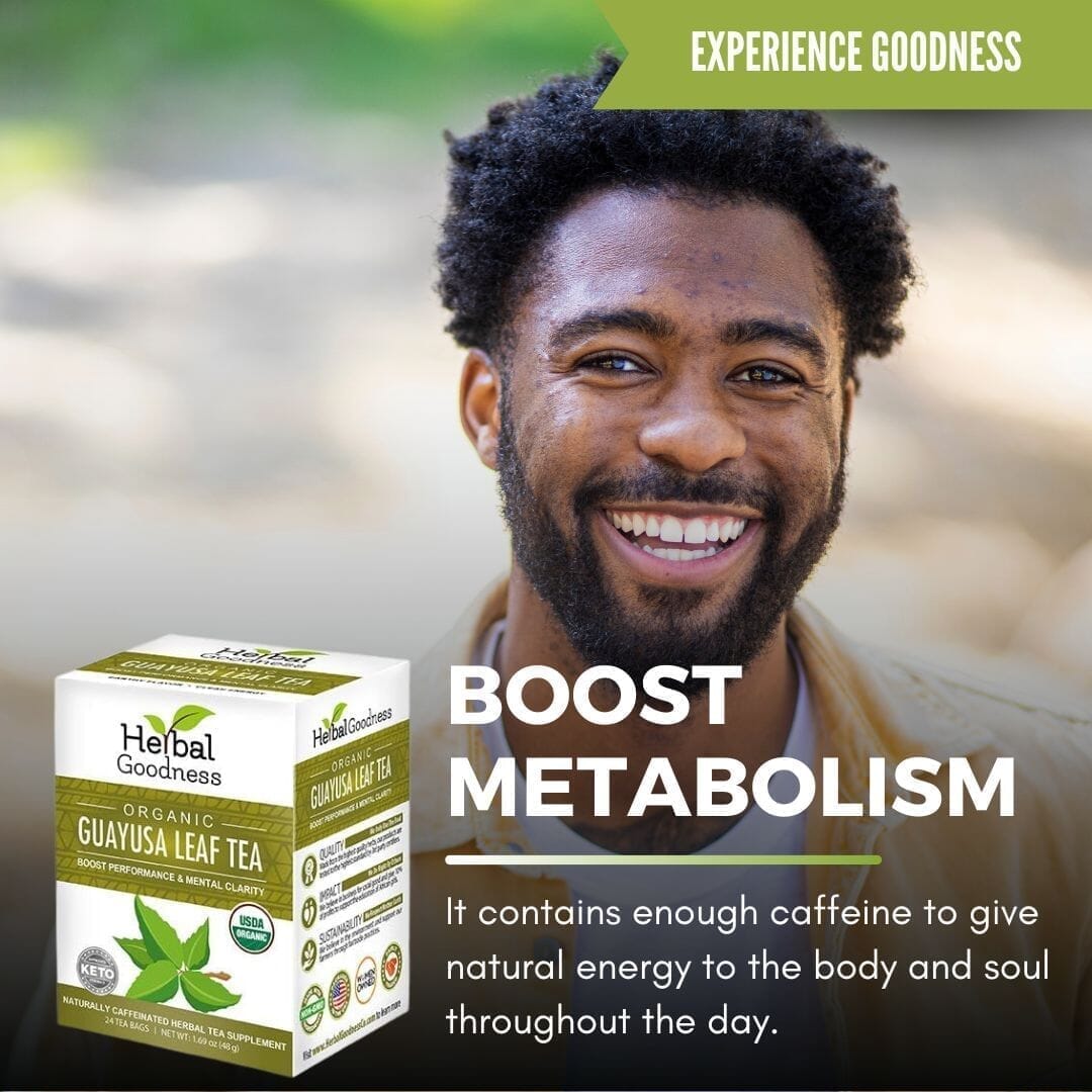 Guayusa Leaf Extract Tea - Organic 24/2g - Energy & Focus Support - Herbal Goodness Tea & Infusions Herbal Goodness 