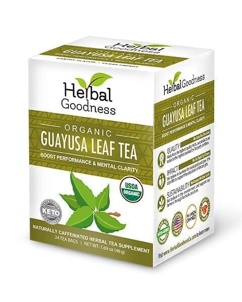 Guayusa Leaf Extract Tea - Organic 24/2g - Energy & Focus Support - Herbal Goodness Tea & Infusions Herbal Goodness 
