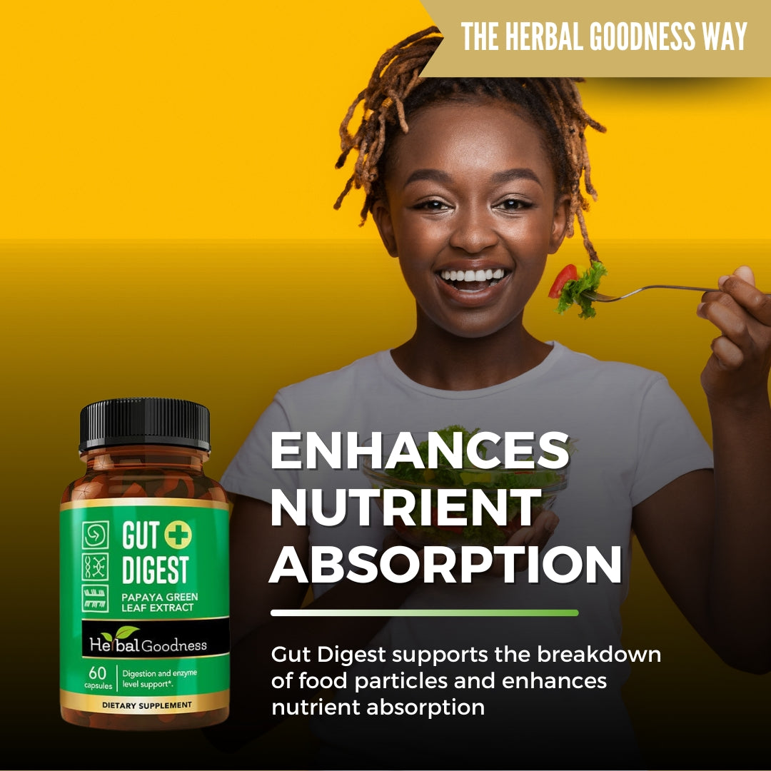 Gut Digest - Papaya Green Fruit Extract - 60/600mg Buy Capsules