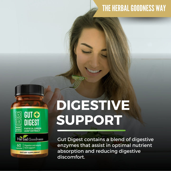 Gut Digest - Papaya Green Fruit Extract - 60/600mg Buy Capsules