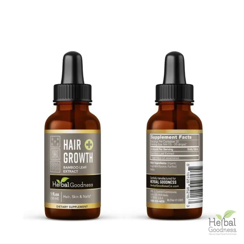 Hair Growth Plus - Organic - Liquid Tincture - Thicker Healthier Hair - Herbal Goodness Liquid Extract Herbal Goodness 