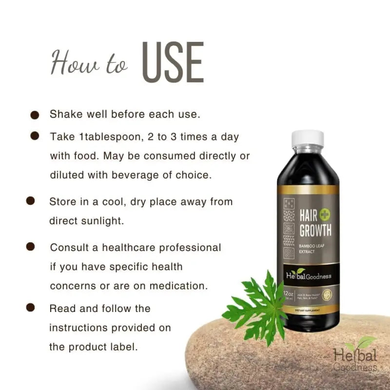 Hair Growth Plus - Organic - Liquid Tincture - Thicker Healthier Hair - Herbal Goodness Liquid Extract Herbal Goodness 