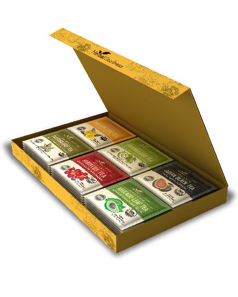 Herbal Tea Gift Set – Wellness Tea Gift Variety Collection - Organic 24 Teabags