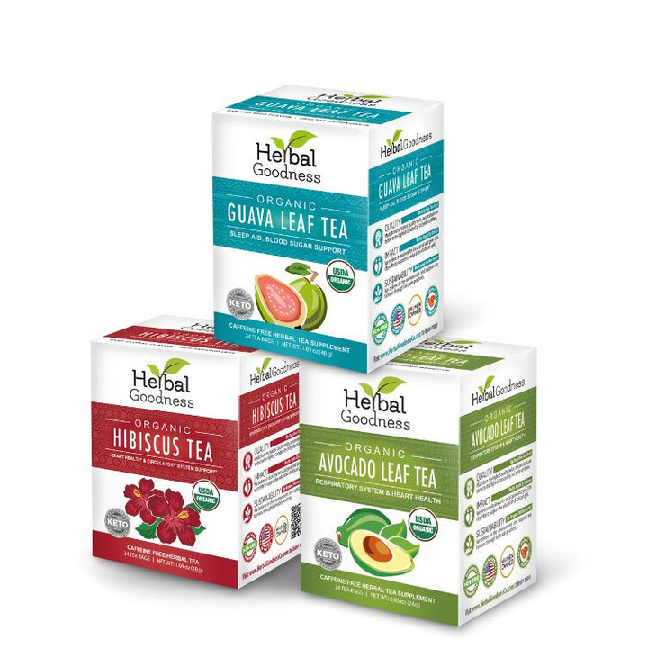 Herbal Tea Trio | Guava Hibiscus & Mullein Bundle Buy Bundle