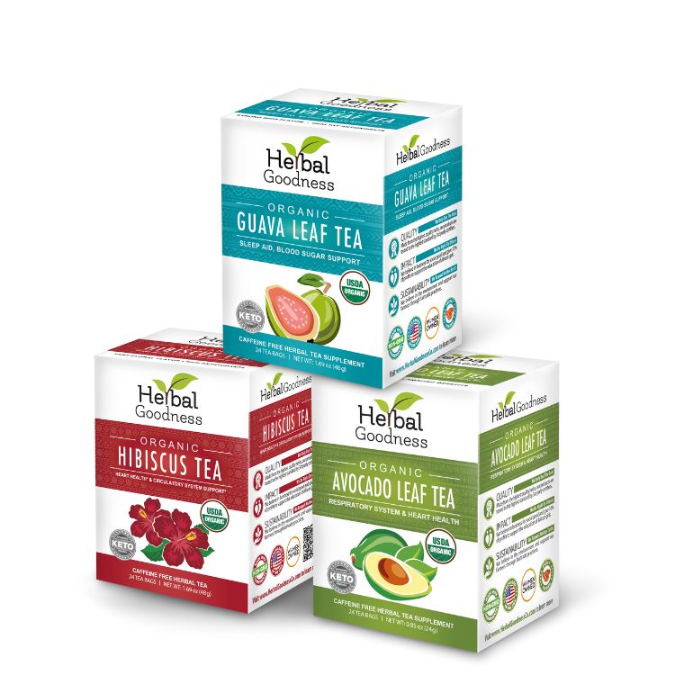 Herbal Tea Trio | Guava Hibiscus & Mullein Bundle Buy Bundle