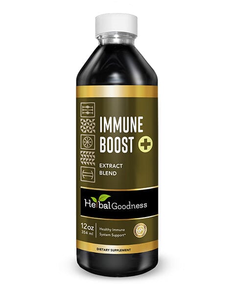 Immune Boost Plus Liquid Extract Liquid Extract Herbal Goodness 12 oz 