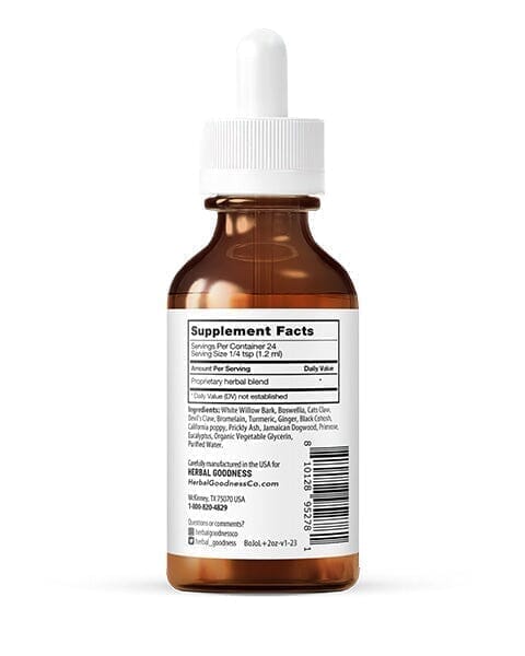 Joints Be Happy 2fl.oz - Plant Based - Dietary Supplement Liquid Extract Herbal Goodness 