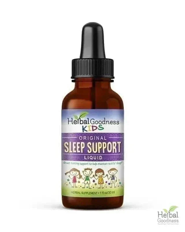 Kids Plant-Based Herbal Wellness Liquid Extracts - 1oz Focus, Calm, Sleep, Tummy, Immune - Herbal Goodness Liquid Extract Herbal Goodness Kids Sleep Support -1oz 