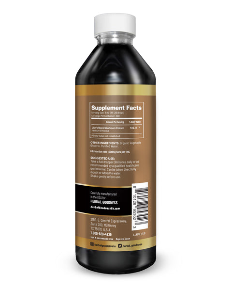 Lion’s Mane Mushroom Liquid Extract - Boosts Immunity Buy