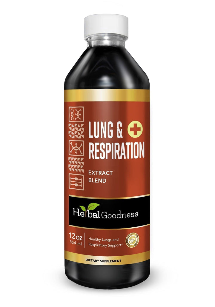 Lungs and Respiration - 1oz 15X Liquid Extract - Respiratory Liquid Extract Herbal Goodness 12 oz 
