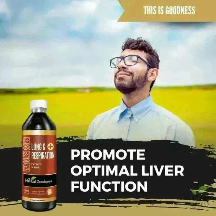 Lungs and Respiration - 1oz 15X Liquid Extract - Respiratory Liquid Extract Herbal Goodness 