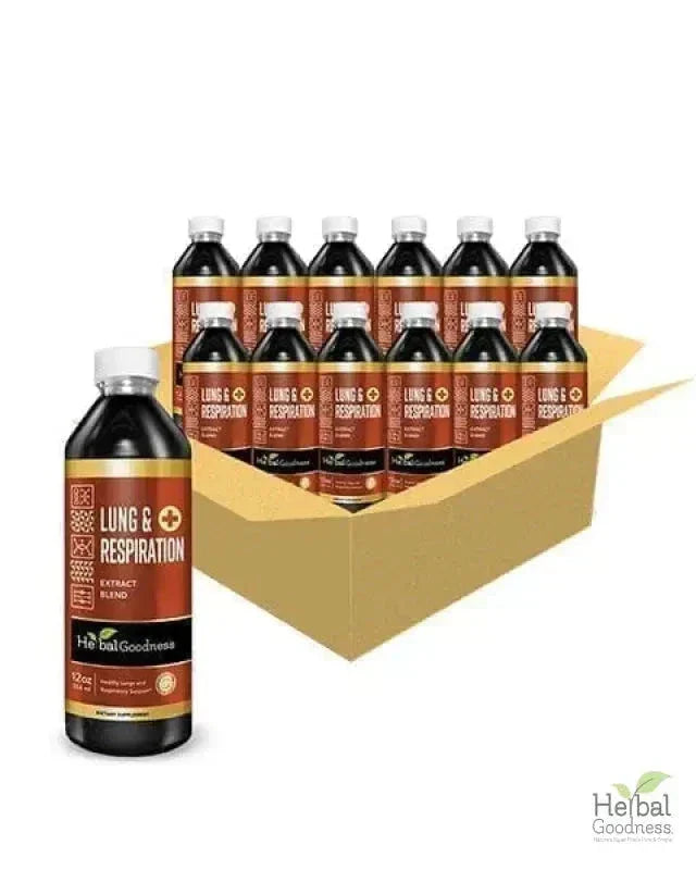 Lungs and Respiration Liquid Extract - Herbal Goodness Liquid Extract Herbal Goodness 12 oz Case(12) 