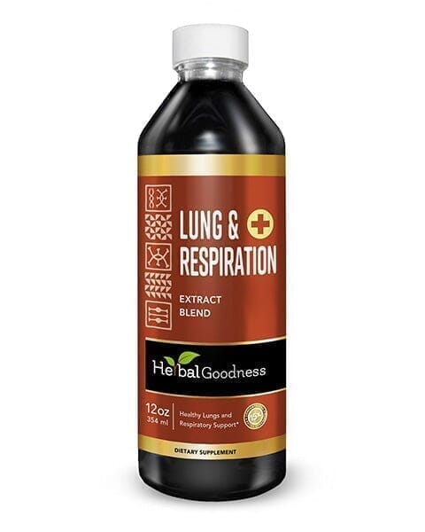 Lungs and Respiration Liquid Extract - Lung Detox, Respiratory Support, Air Filtration Support - Herbal Goodness Liquid Extract Herbal Goodness 12 oz 