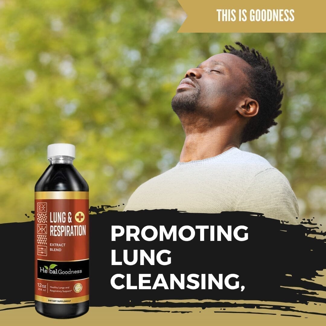 Lungs and Respiration Liquid Extract - Lung Detox, Respiratory Support, Air Filtration Support - Herbal Goodness Liquid Extract Herbal Goodness 