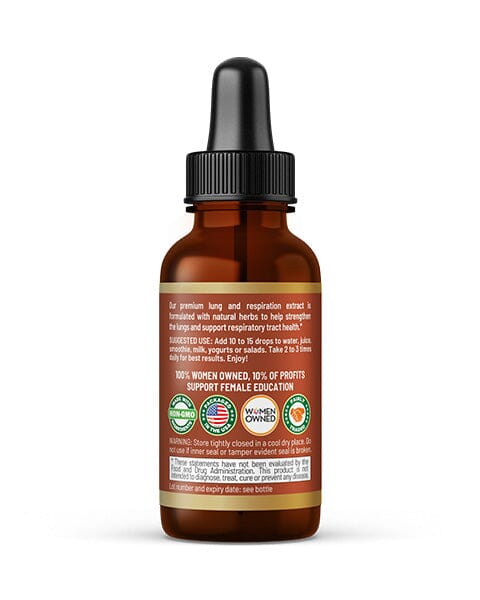 Lungs and Respiration Liquid Extract - Lung Detox, Respiratory Support, Air Filtration Support - Herbal Goodness Liquid Extract Herbal Goodness 