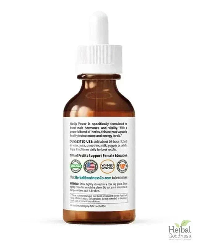 Man Up Men 2fl.oz - Plant Based - Dietary Supplement - Herbal Goodness Liquid Extract Herbal Goodness 