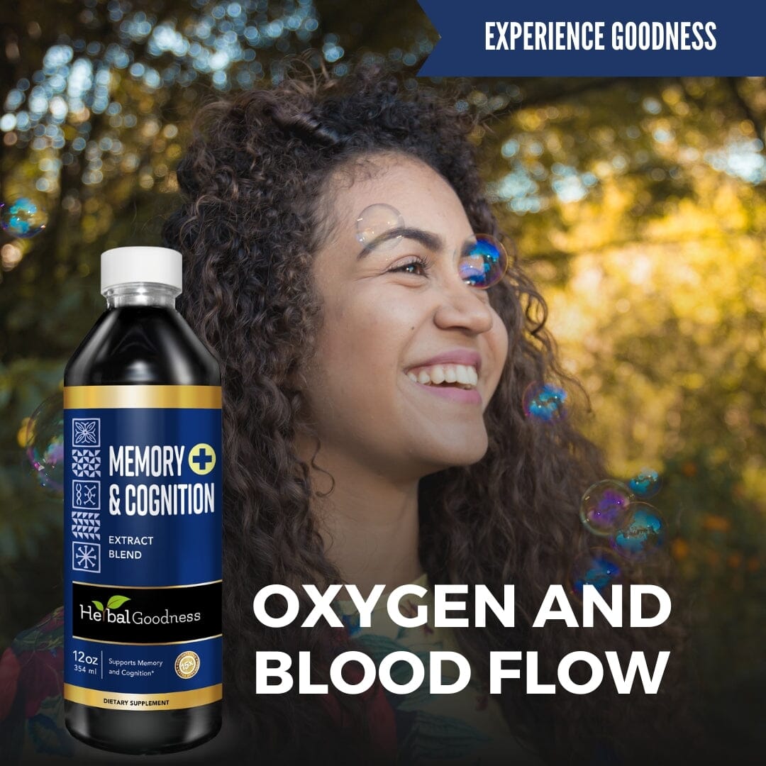 Memory and Cognition Liquid Extract - Clarity Support, Performance Support, Mental Boost - Herbal Goodness Liquid Extract Herbal Goodness 