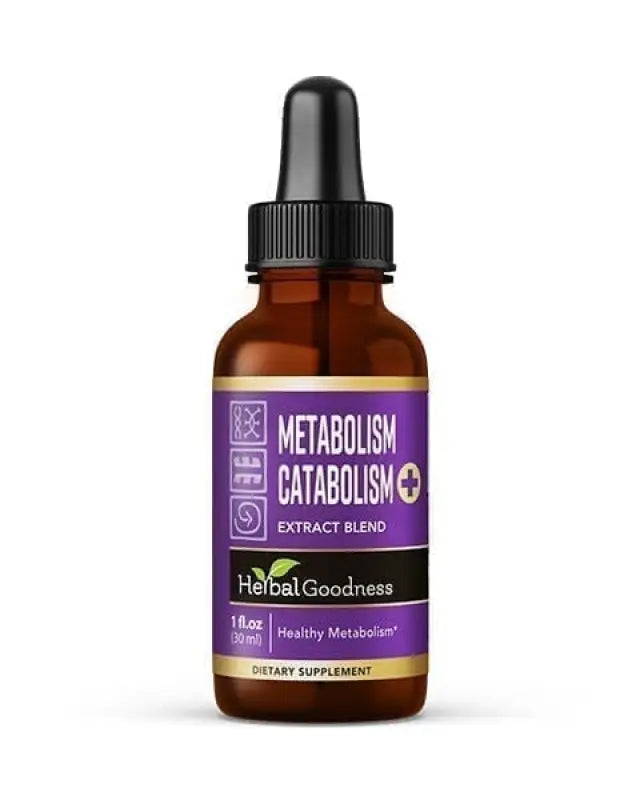 Metabolism and Catabolism Liquid Extract - Metabolism Boost, Repair, Vitality - Herbal Goodness Liquid Extract Herbal Goodness 1 oz 