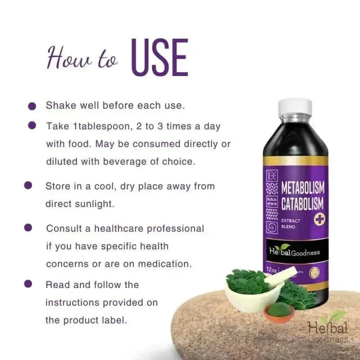Metabolism and Catabolism Liquid Extract - Herbal Goodness Liquid Extract Herbal Goodness 
