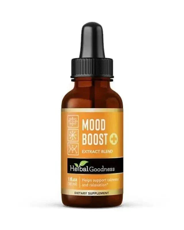 Mood Boost Extract Blend Liquid - Natural, Non-GMO - Herbal Goodness Liquid Extract Herbal Goodness 1 oz 