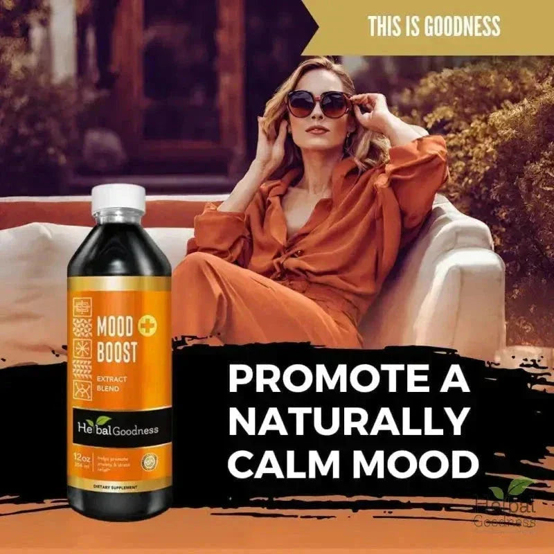 Mood Boost Extract Blend Liquid - Natural, Non-GMO - Herbal Goodness Liquid Extract Herbal Goodness 