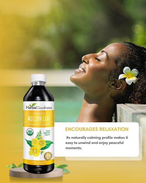 Mullein Leaf  - Organic 15X Liquid Extract - Respiratory & Lung Health