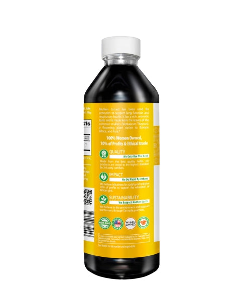 Mullein Leaf  - Organic 15X Liquid Extract - Respiratory & Lung Health