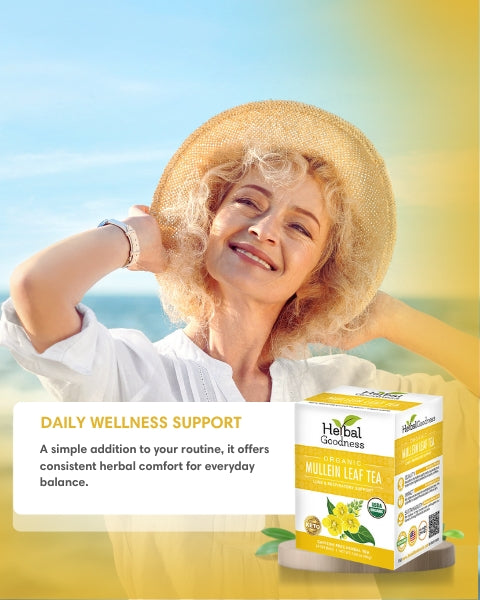 Mullein Leaf Tea - Organic 24 Tea Bags - Respiratory & Lung