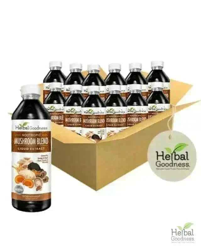 Mushroom Blend Extract - Immunity Liquid Extract Herbal Goodness 12 oz Case(12) 