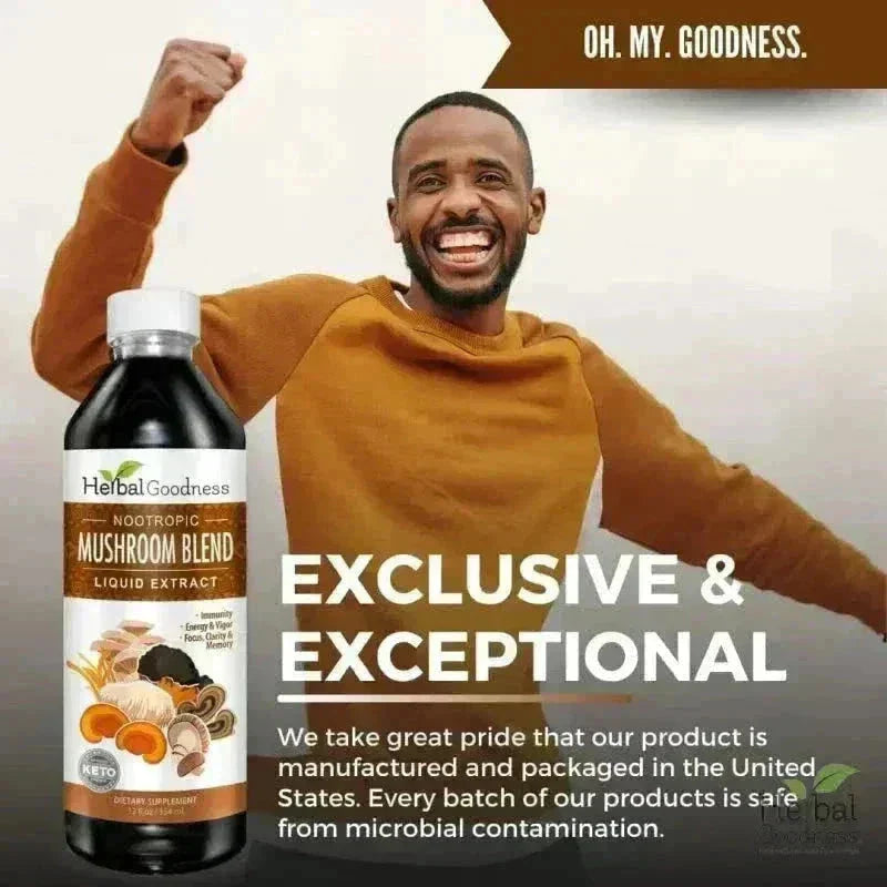 Mushroom Blend Extract - Immunity Liquid Extract Herbal Goodness 