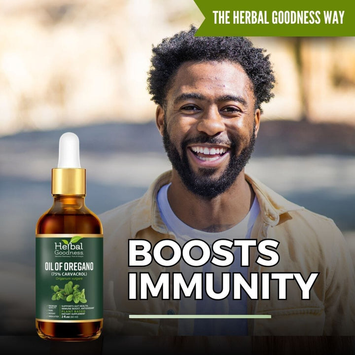 Oil Of Oregano (75% Carvacrol) - 2oz Liquid - Immune Boost Liquid Extract Herbal Goodness 