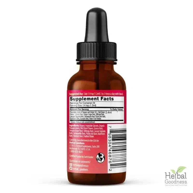 Papaya Leaf Extract Blood Support - Liquid Tincture - Herbal Goodness Liquid Extract Herbal Goodness 