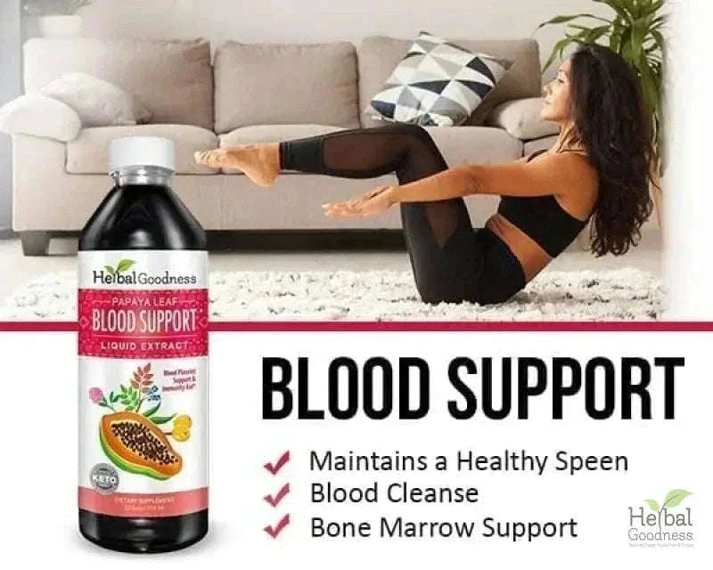 Papaya Leaf Extract Blood Support - Liquid Tincture - Herbal Goodness Liquid Extract Herbal Goodness 