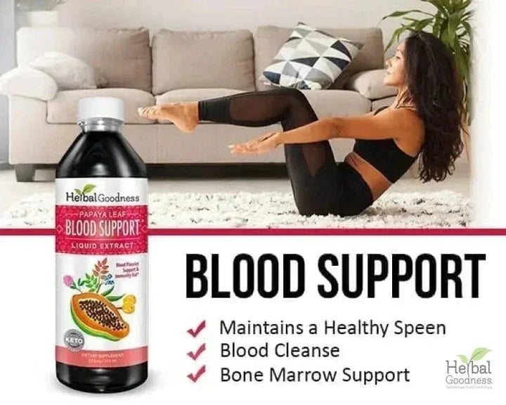 Papaya Leaf Extract Blood Support - Liquid Tincture - Herbal Goodness Liquid Extract Herbal Goodness 