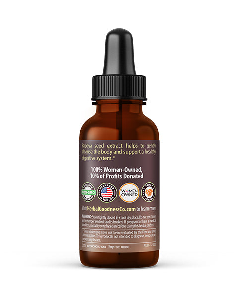 Papaya Seed Extract Liquid - Organic 1oz - Detox Kidney & Digestion - Herbal Goodness Buy Liquid Extract