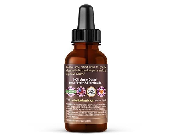 Papaya Seed Extract - Liquid 1oz - Detox, Kidney & Digestion - Herbal Goodness Liquid Extract Herbal Goodness 