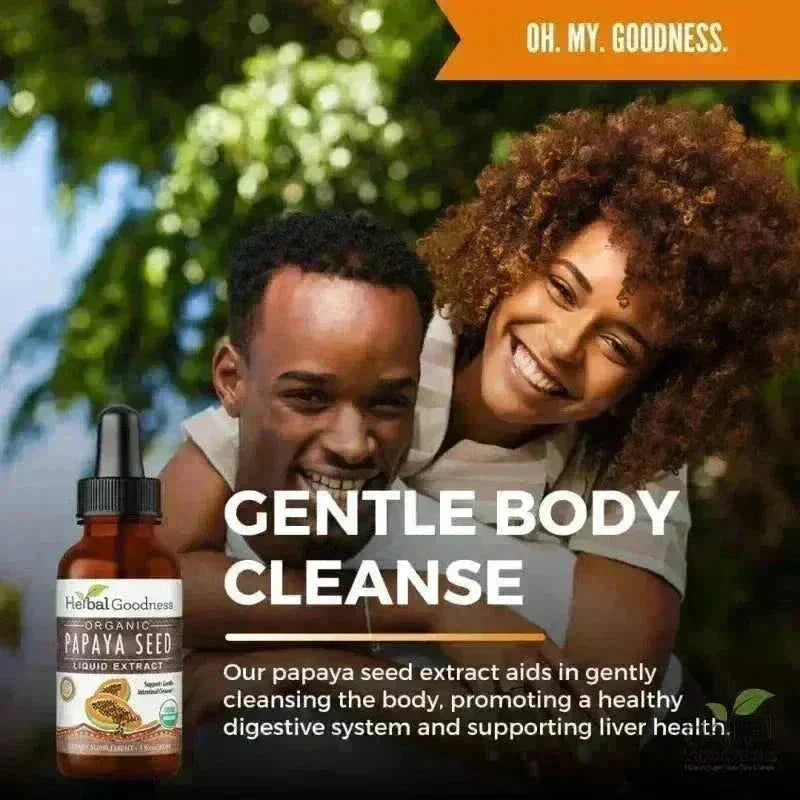 Papaya Seed - Organic 1oz 15X Liquid Extract - Colon & Gut Cleanse Liquid Extract Herbal Goodness 