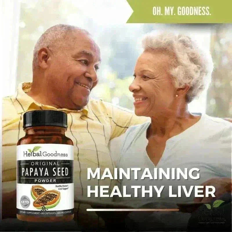 Papaya Seed Powder - Capsules 600mg - Plant-Based Capsules Herbal Goodness 