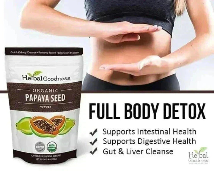 Papaya Seed Powder - Organic 4oz Powder Herbal Goodness 