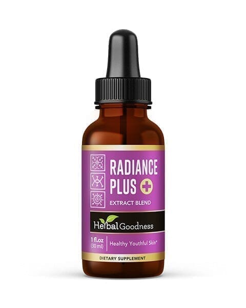 Radiance Boost Extract Blend - Liquid Tincture Natural - Glow, Radiant Skin, Supple Skin - Herbal Goodness Liquid Extract Herbal Goodness 1 oz 