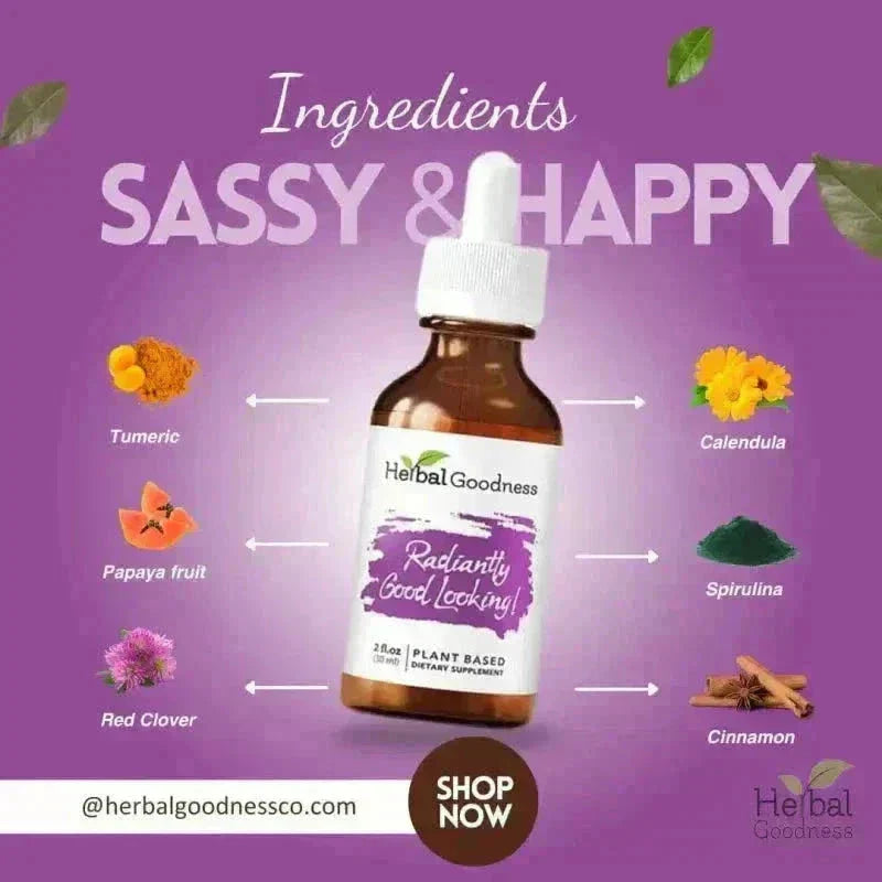 Radiantly Good Looking 2fl.oz - Plant Based - Dietary Supplement Liquid Extract Herbal Goodness 