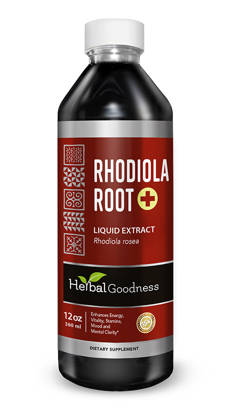 Rhodiola Root Liquid Extract - Boost Energy - Enhance Focus & Mood - Herbal Goodness