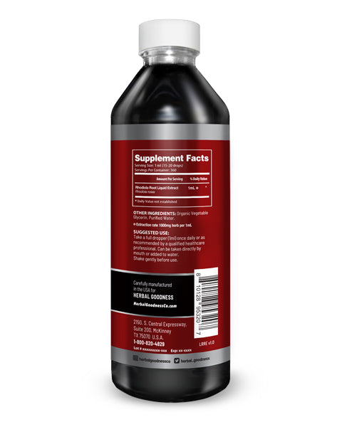Rhodiola Root Liquid Extract - Boost Energy - Herbal Goodness Buy