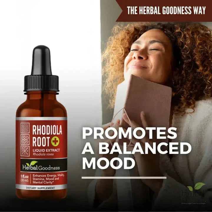 Rhodiola Root Liquid Extract - Organic 1oz - Energy Support Liquid Extract Herbal Goodness 