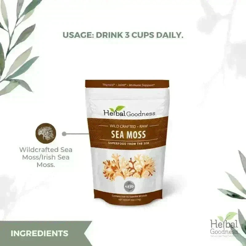 Sea Moss - Raw Dried Gold & Purple St Lucia Bulk Herb Herbal Goodness 