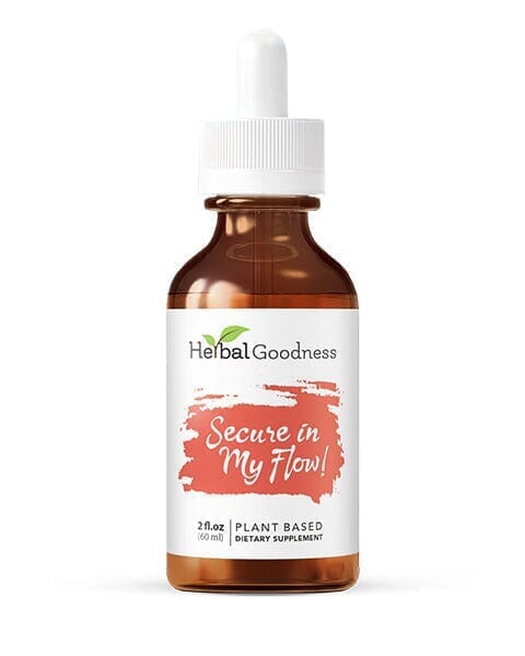 Secure in my Flow - 2fl.oz - Female Menstrual Support Liquid Extract Herbal Goodness 