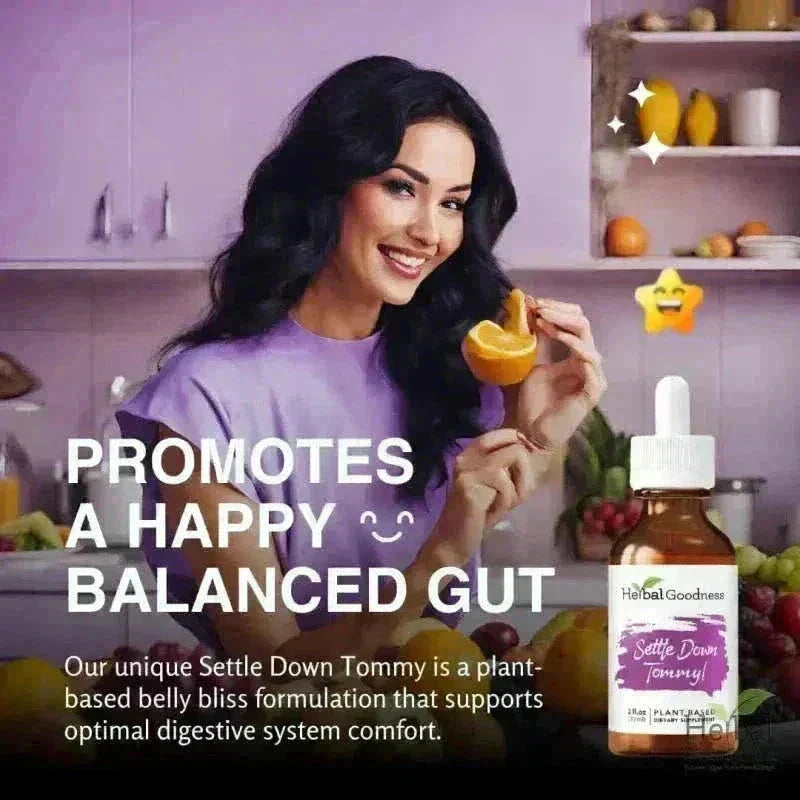 Settle Down Tommy - 2fl.oz - Gut & Digestive Aid Liquid Extract Herbal Goodness 