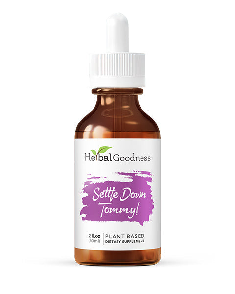 Settle Down Tommy 2fl.oz - Promotes a Balanced Gut - Herbal Goodness Buy Liquid Extract