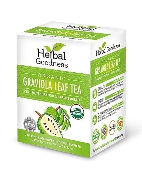 Soursop Graviola Leaf Tea - 100% Organic - Cell rejuvination Herbal Goodness Unit 