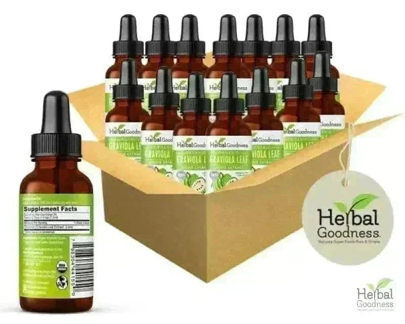 Soursop Leaf Graviola Extract - Organic Liquid Liquid Extract Herbal Goodness 1oz Case(12) 